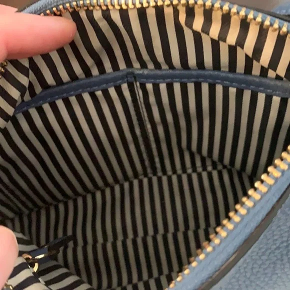 Kate Spade small crossbody bag, a beautiful blue color, used- in good condition. - Picture 9 of 9